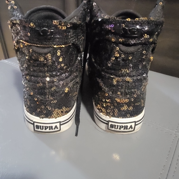 Supra glitter high tops *size 8 in women's - Picture 7 of 7
